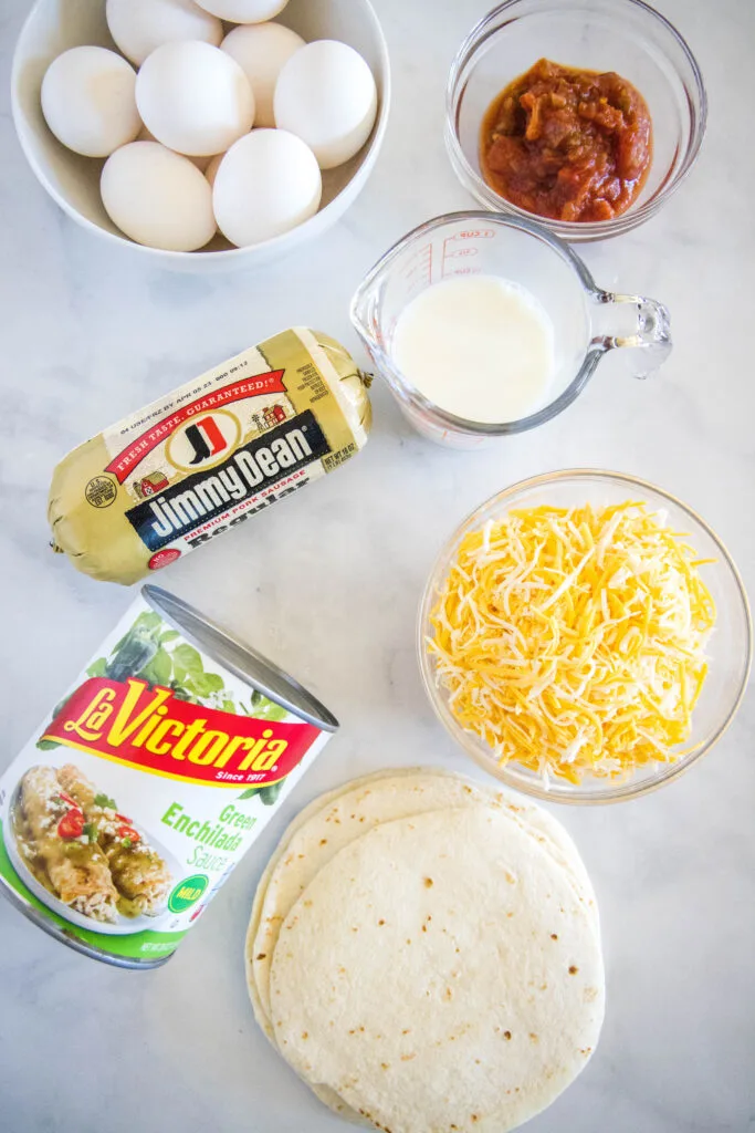 breakfast enchilada ingredients