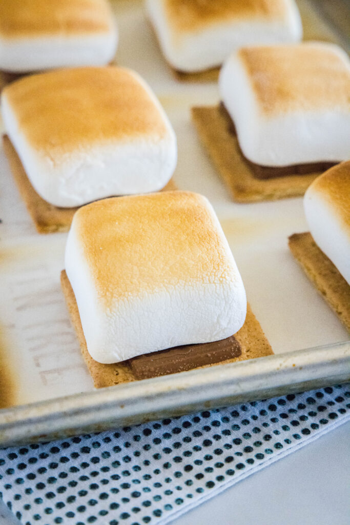 toasted marshmallows right out of the oven