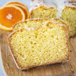 close up sliced orange bread