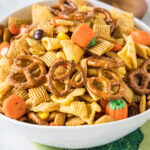 cropped close up halloween party mix