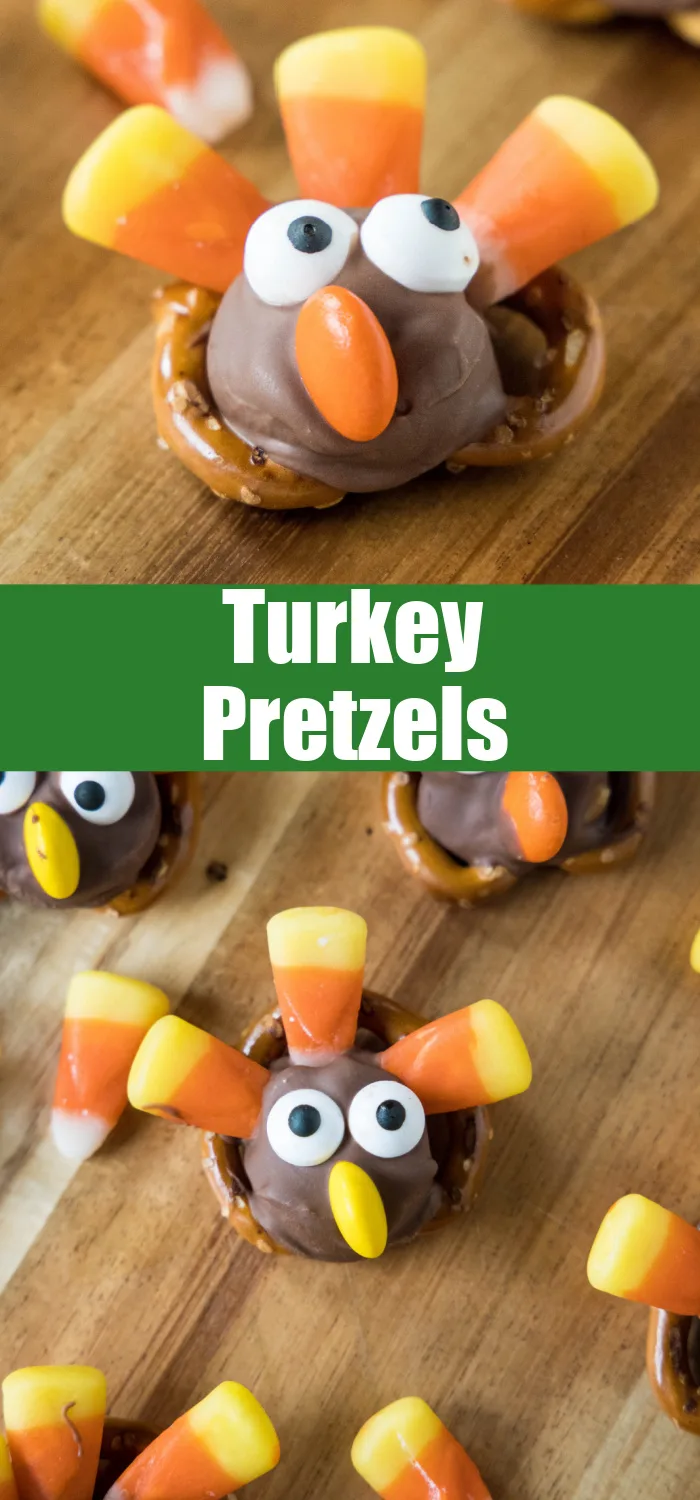Candy Turkey Pretzels - Dinners, Dishes, and Desserts