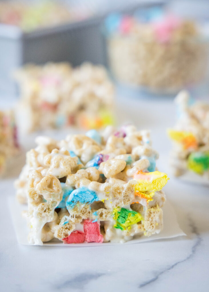 Lucky Charms Rice Krispie Treats - Dinners, Dishes, and Desserts