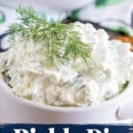pickle dip with text overlay