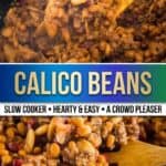 calico beans with text for pinterest