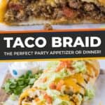 taco braid collage for pinterest