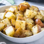 A bowl of slow cooker potatoes.