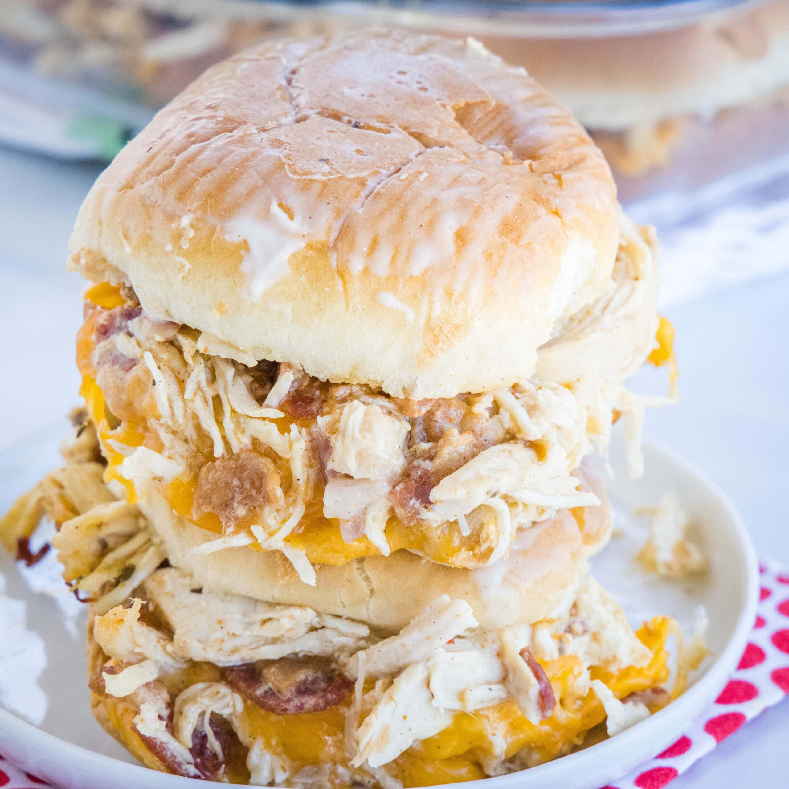Chicken Bacon Ranch Sliders