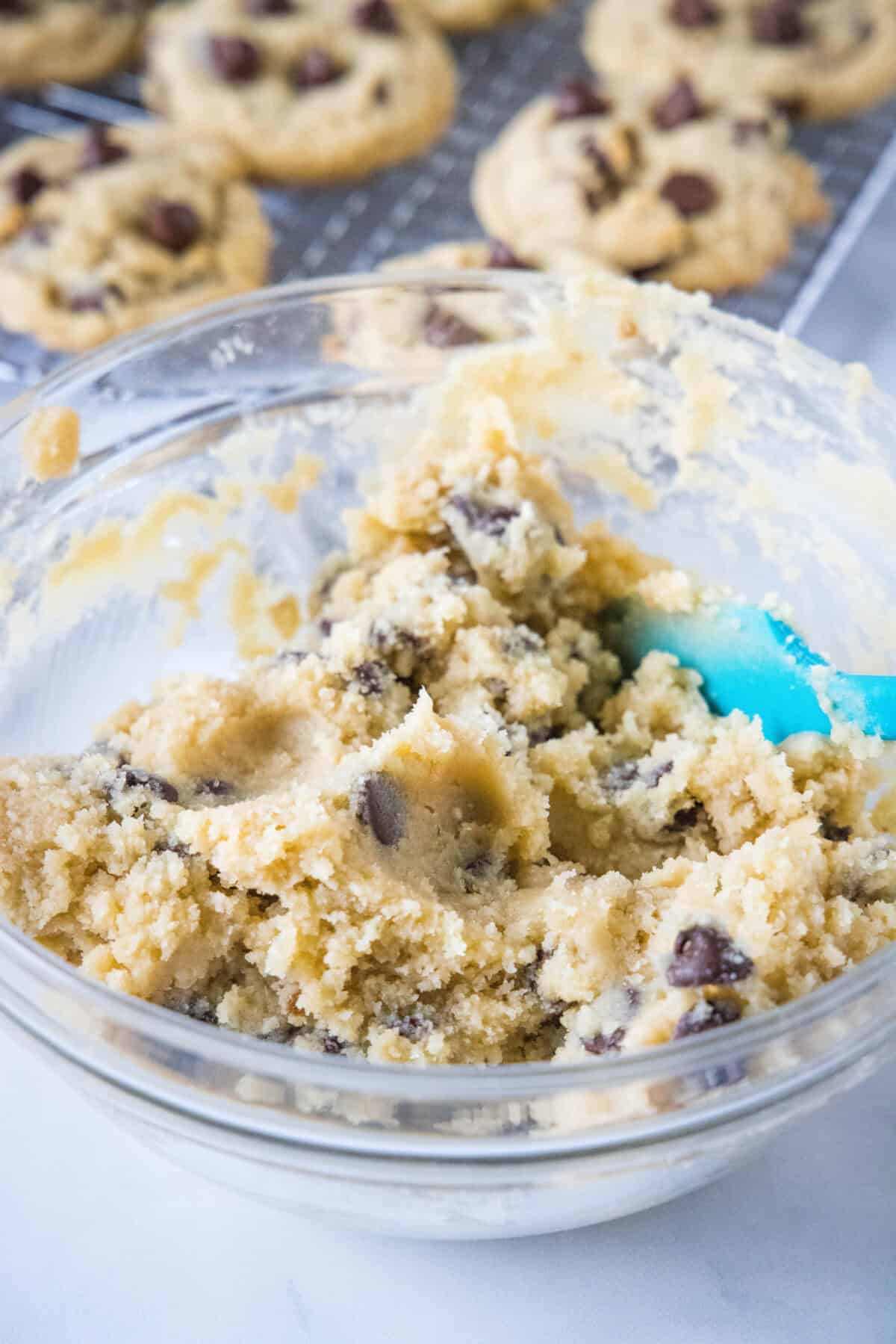 edible cookie dough in a bowl