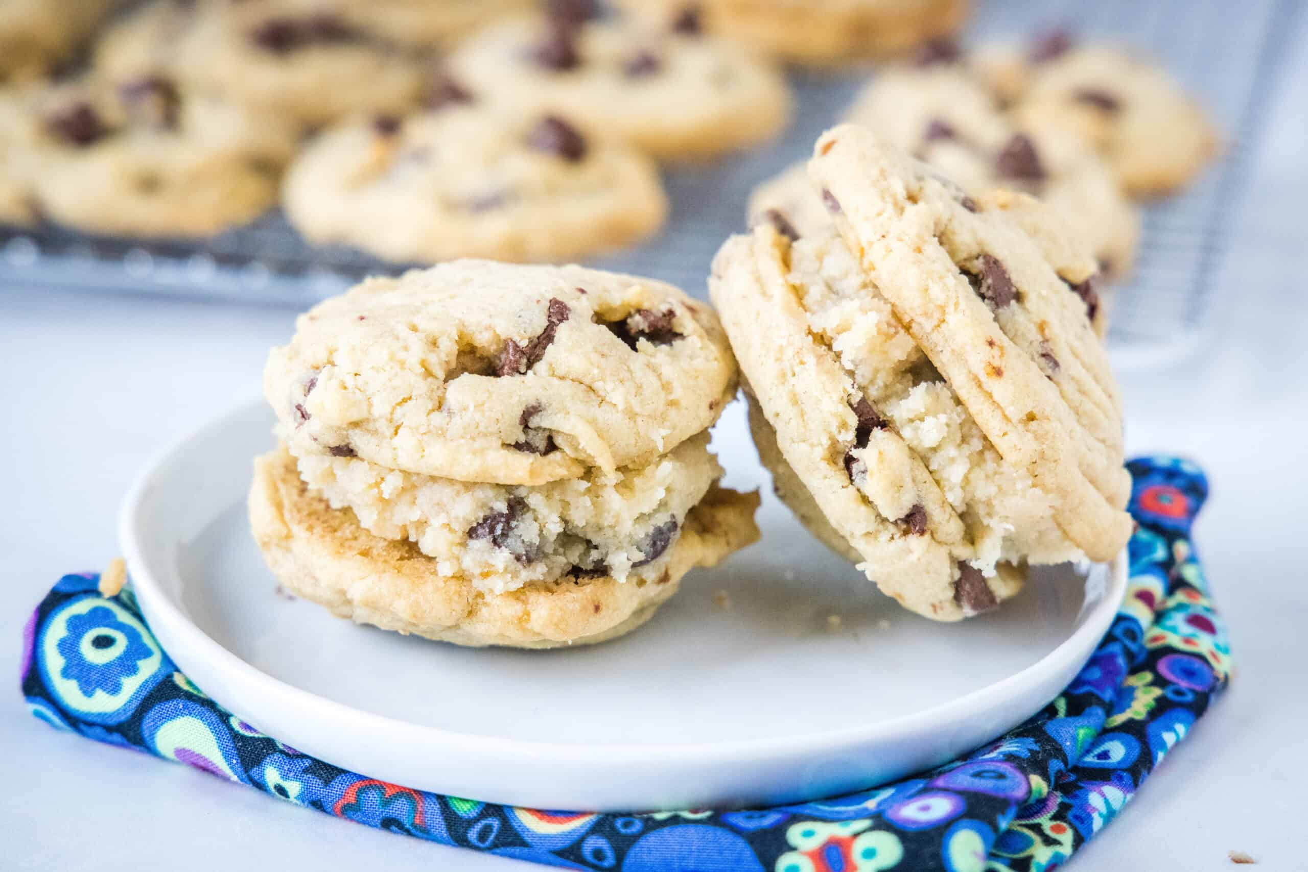 Chocolate Chip Cookie Dough Sandwich Cookies