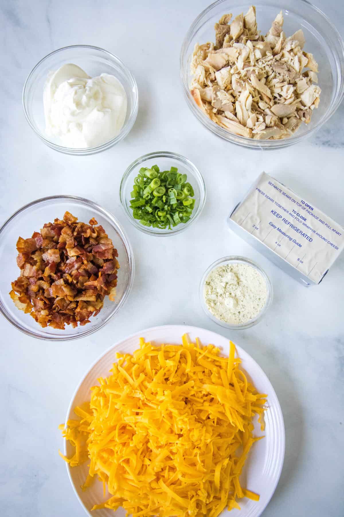 chicken bacon ranch dip ingredients
