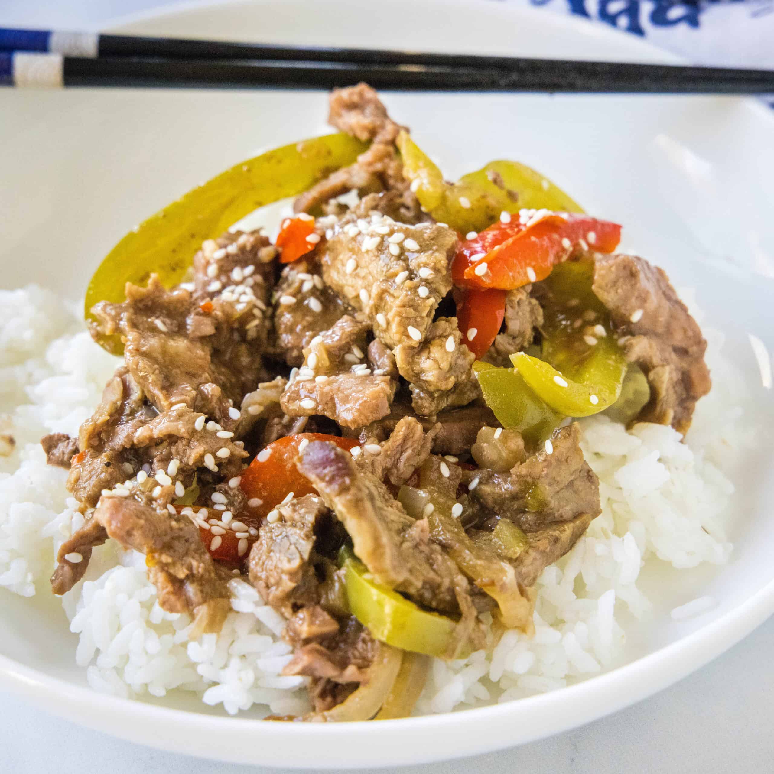 Slow Cooker Pepper Steak