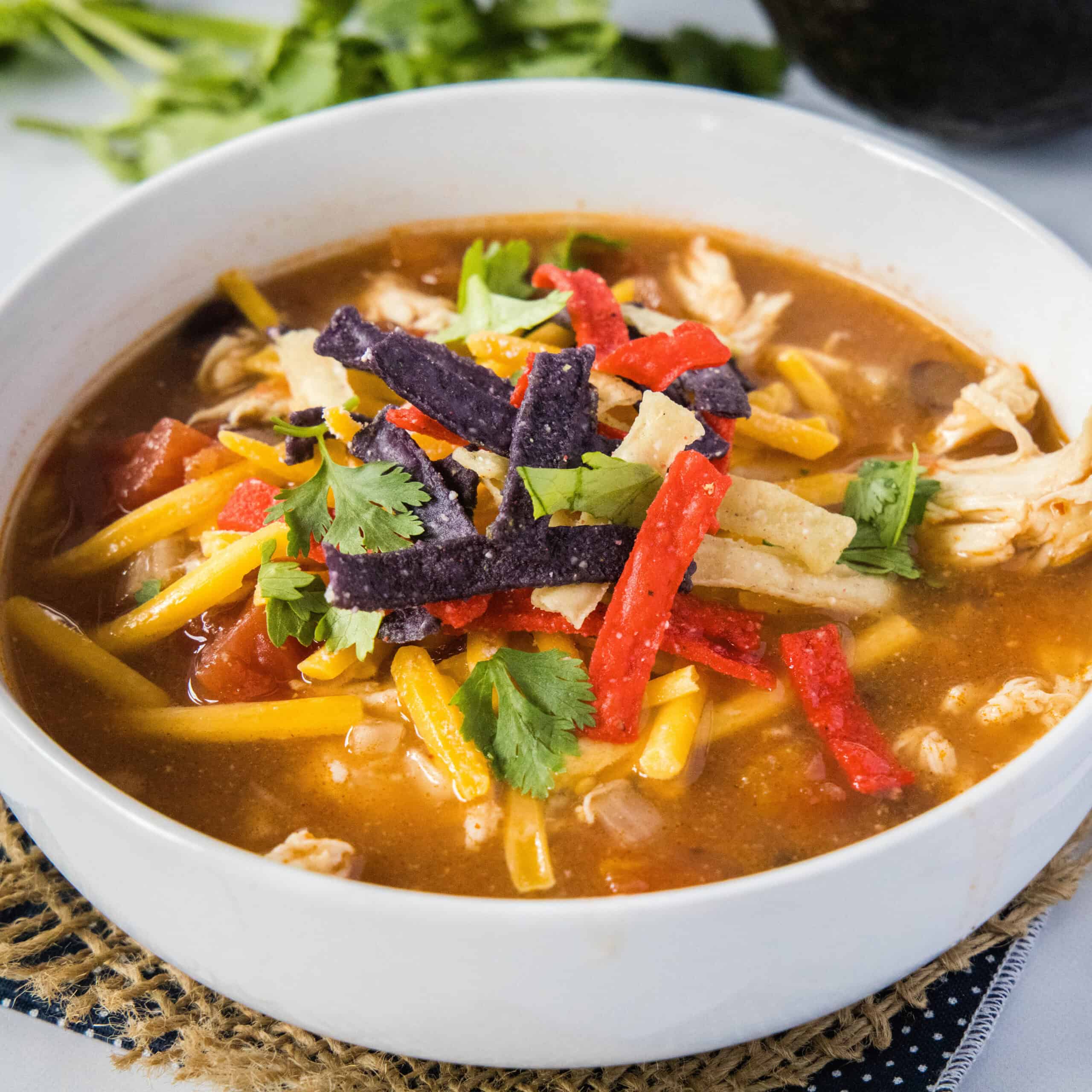 Crockpot Chicken Tortilla Soup