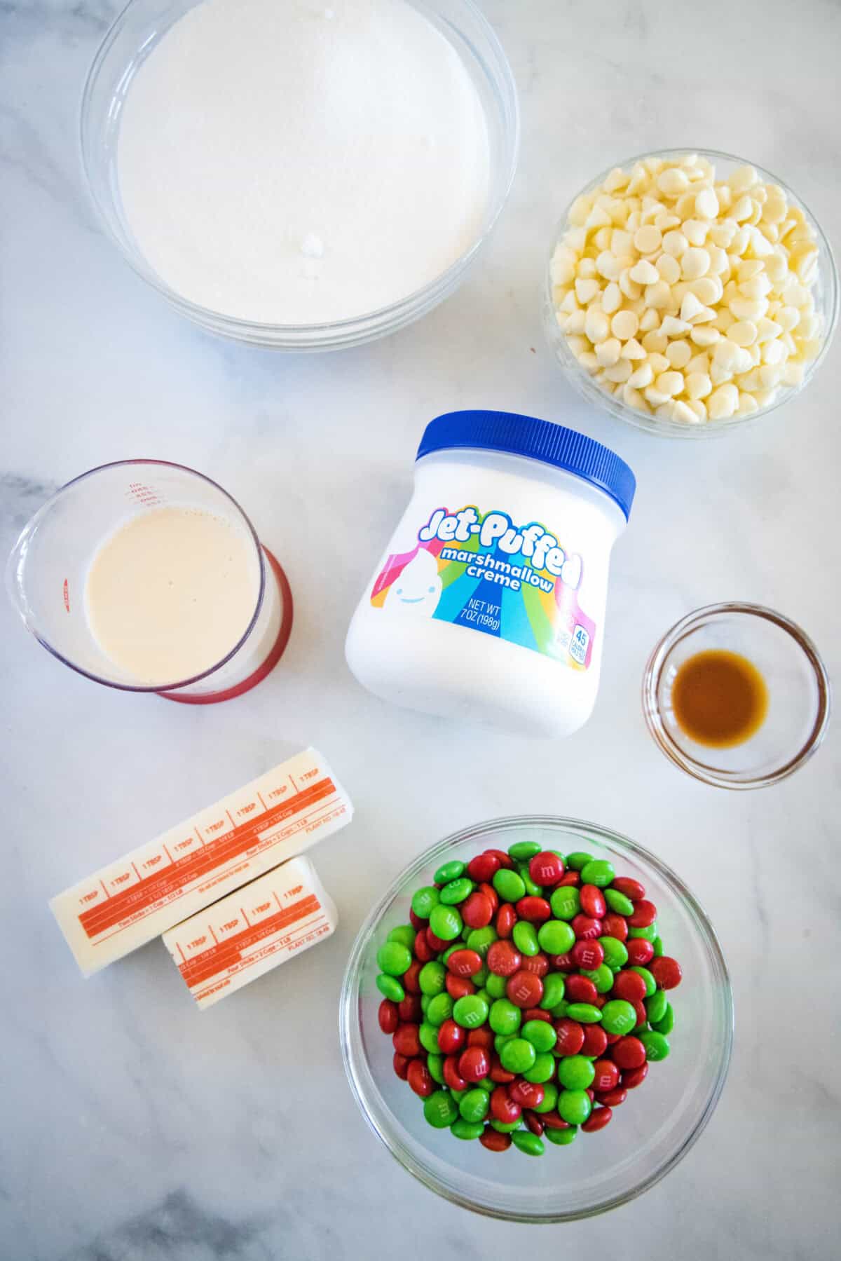 white chocolate fudge ingredients