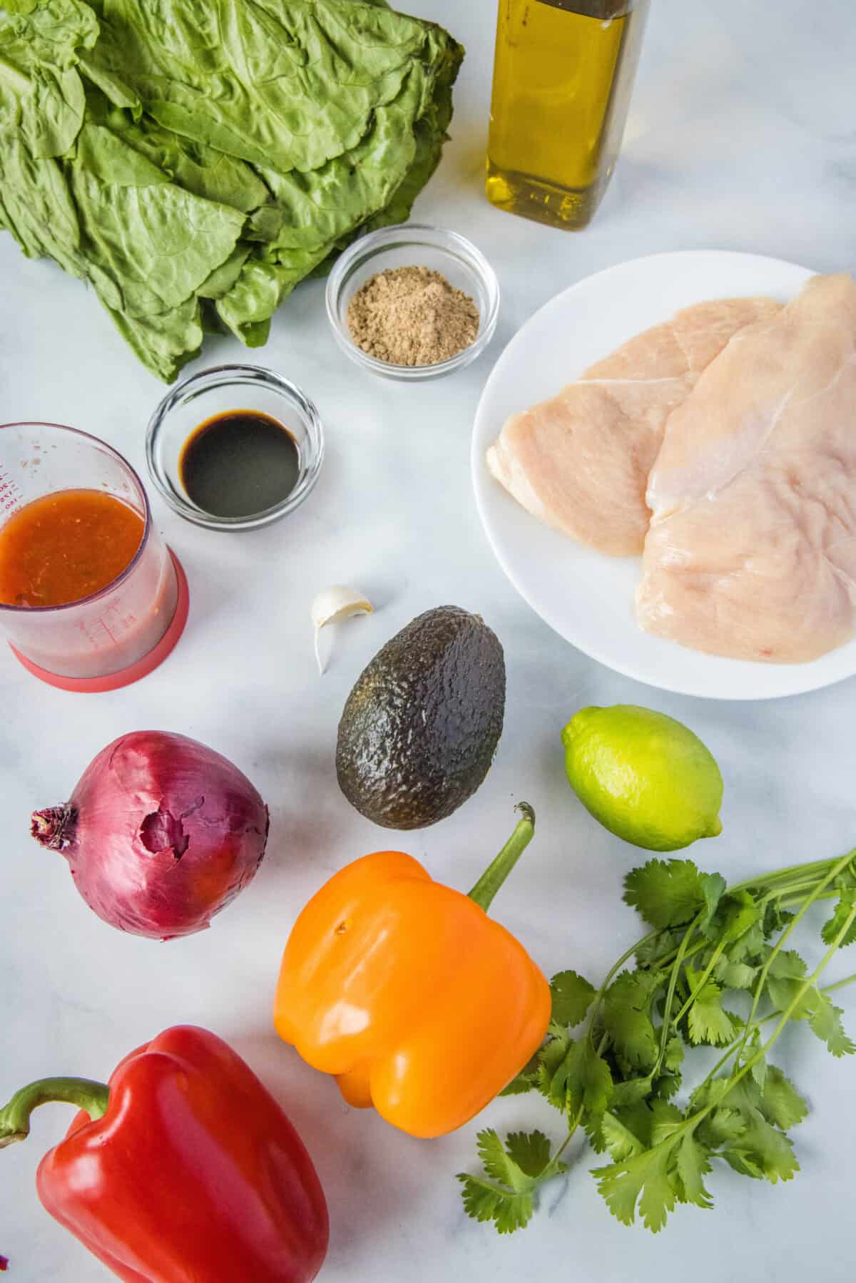 chicken fajita salad ingredients