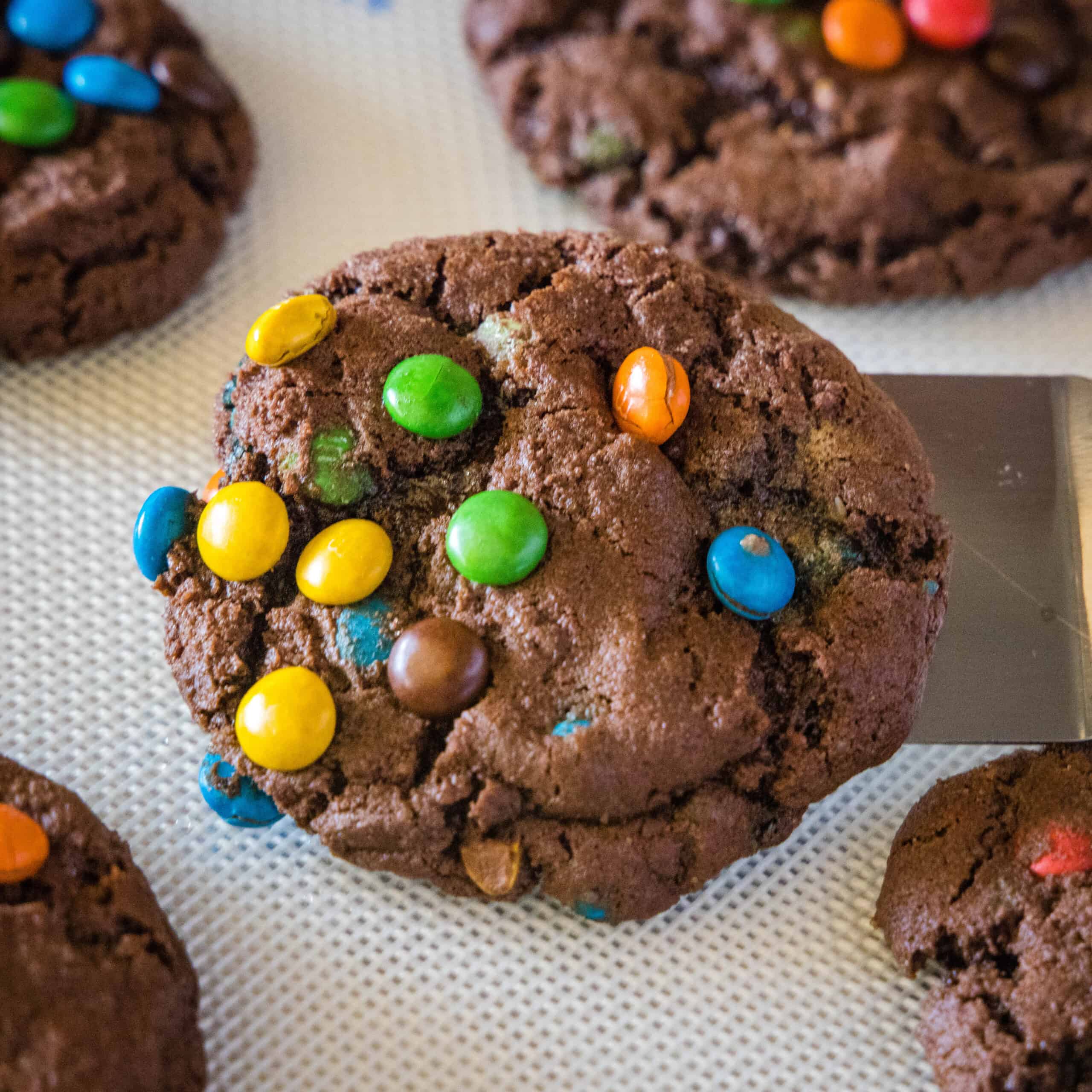 Chocolate M&M Cookies