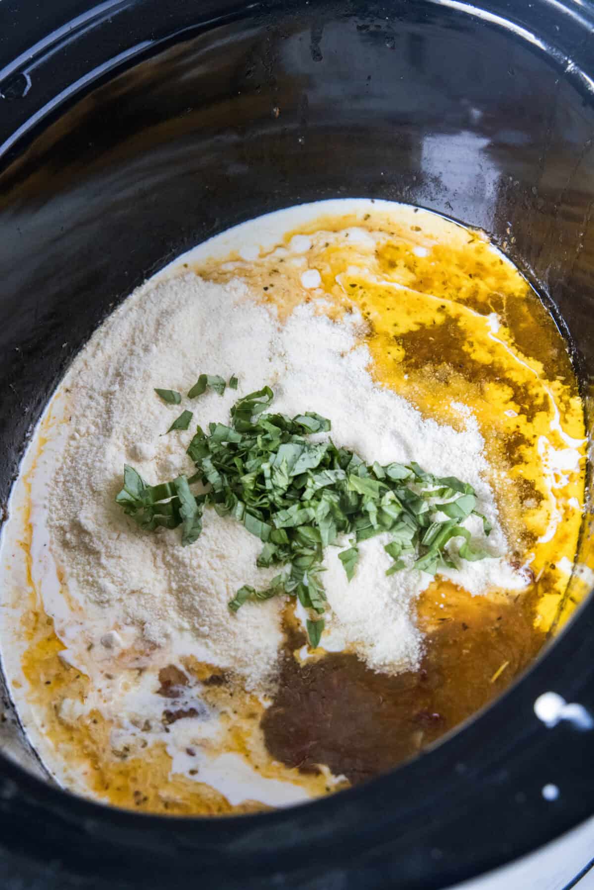 marry me chicken sauce in the slow cooker