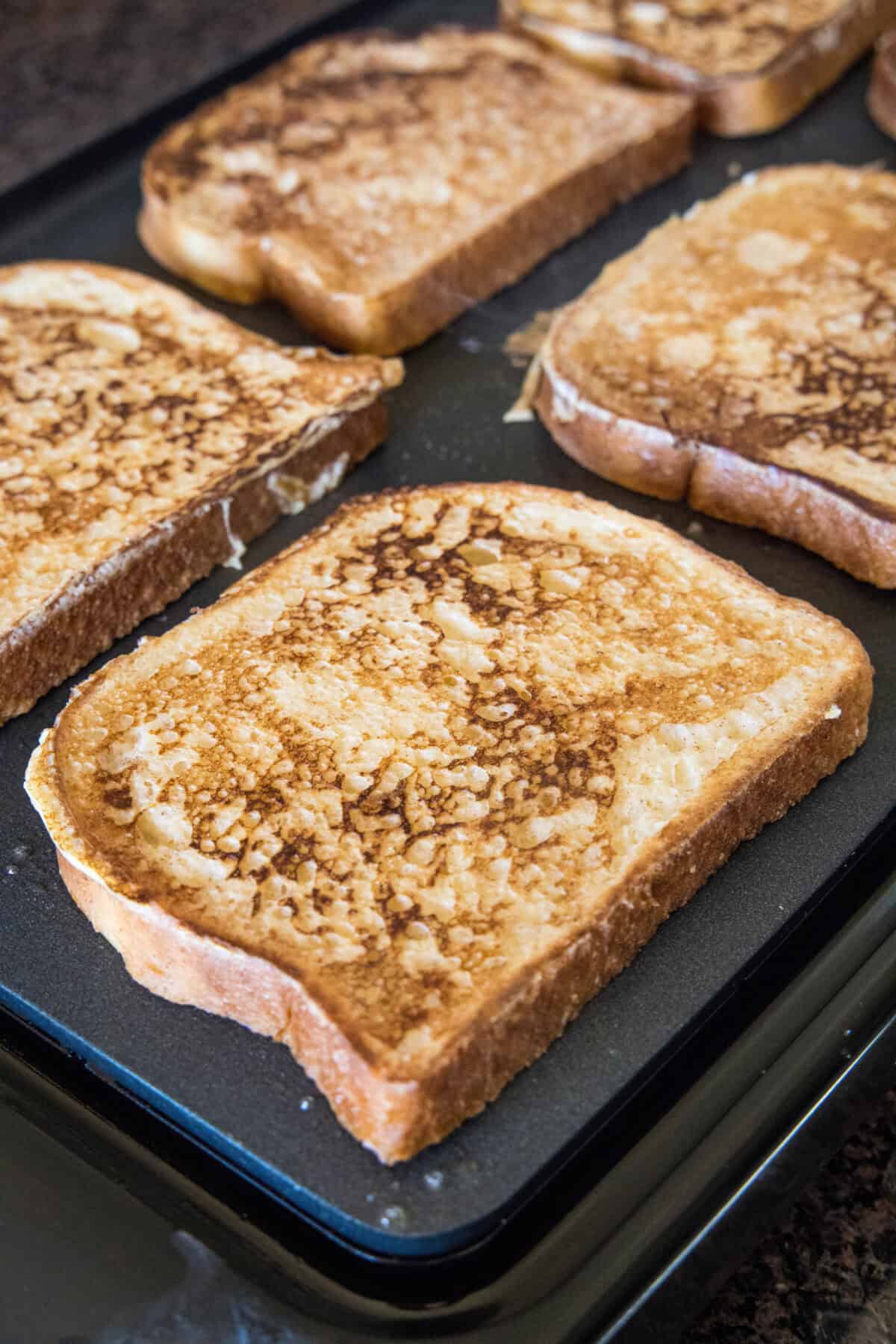 french toast on the griddle