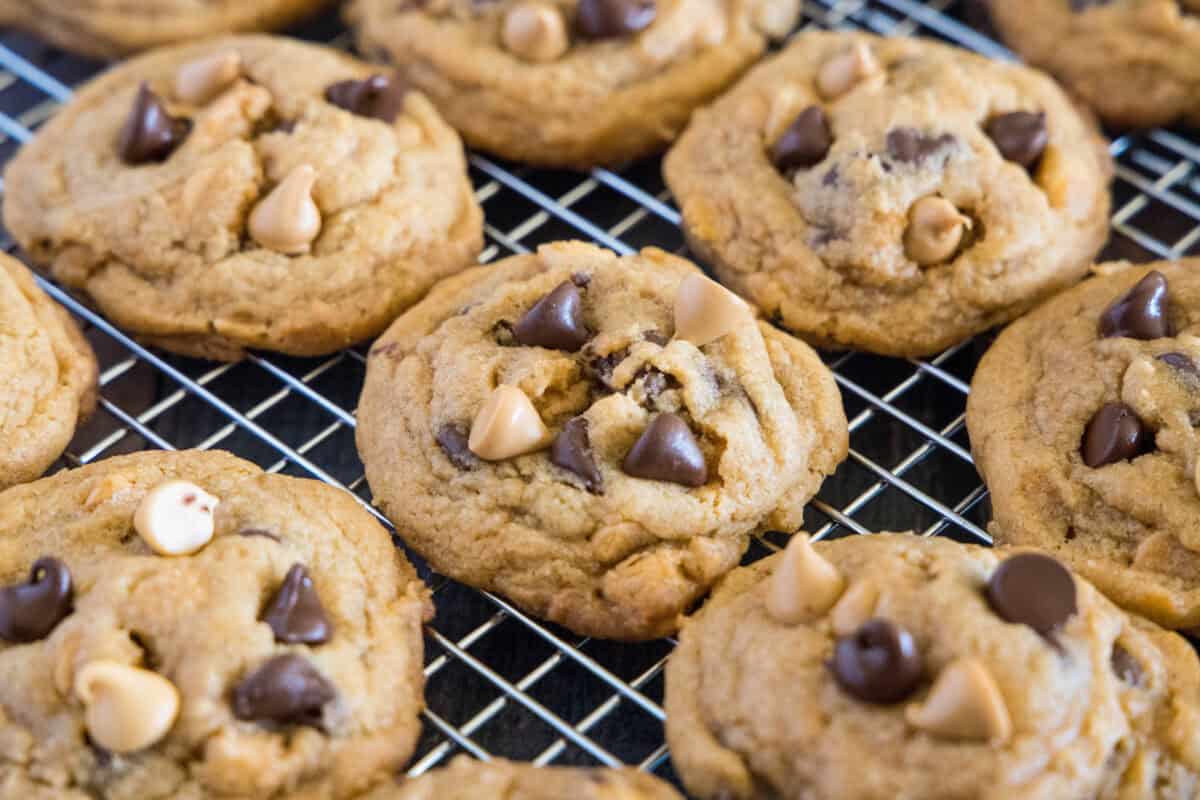 Butterscotch Pudding Triple Chip Cookies 3 Butterscotch Chip Cookies – Soft, chewy cookies loaded with butterscotch and chocolate chips for a rich, caramel-like flavor in every bite.