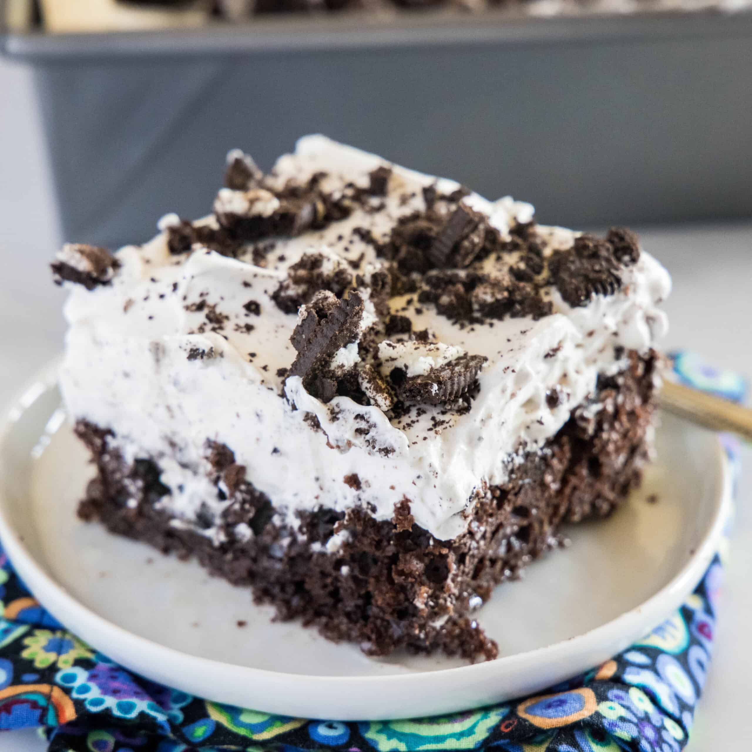 Oreo Poke Cake