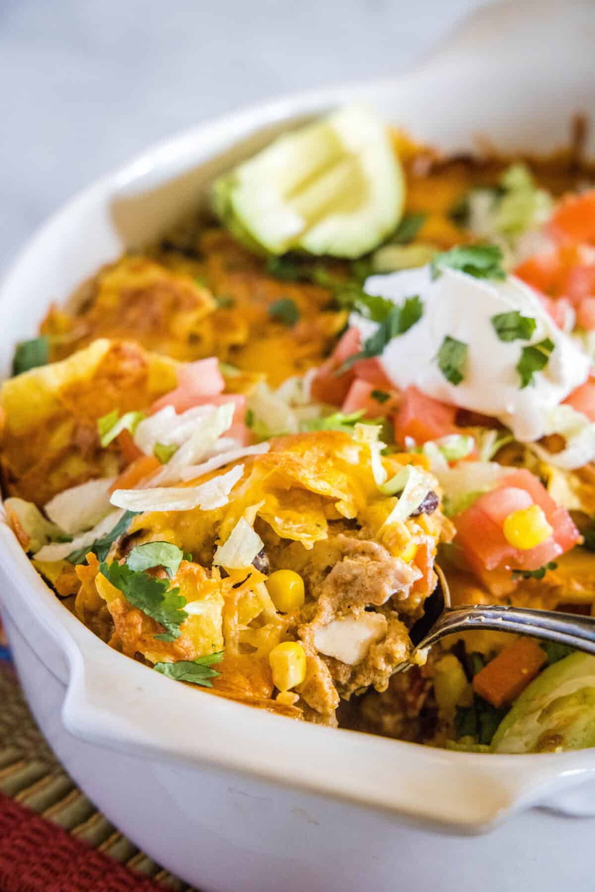Chicken Taco Casserole