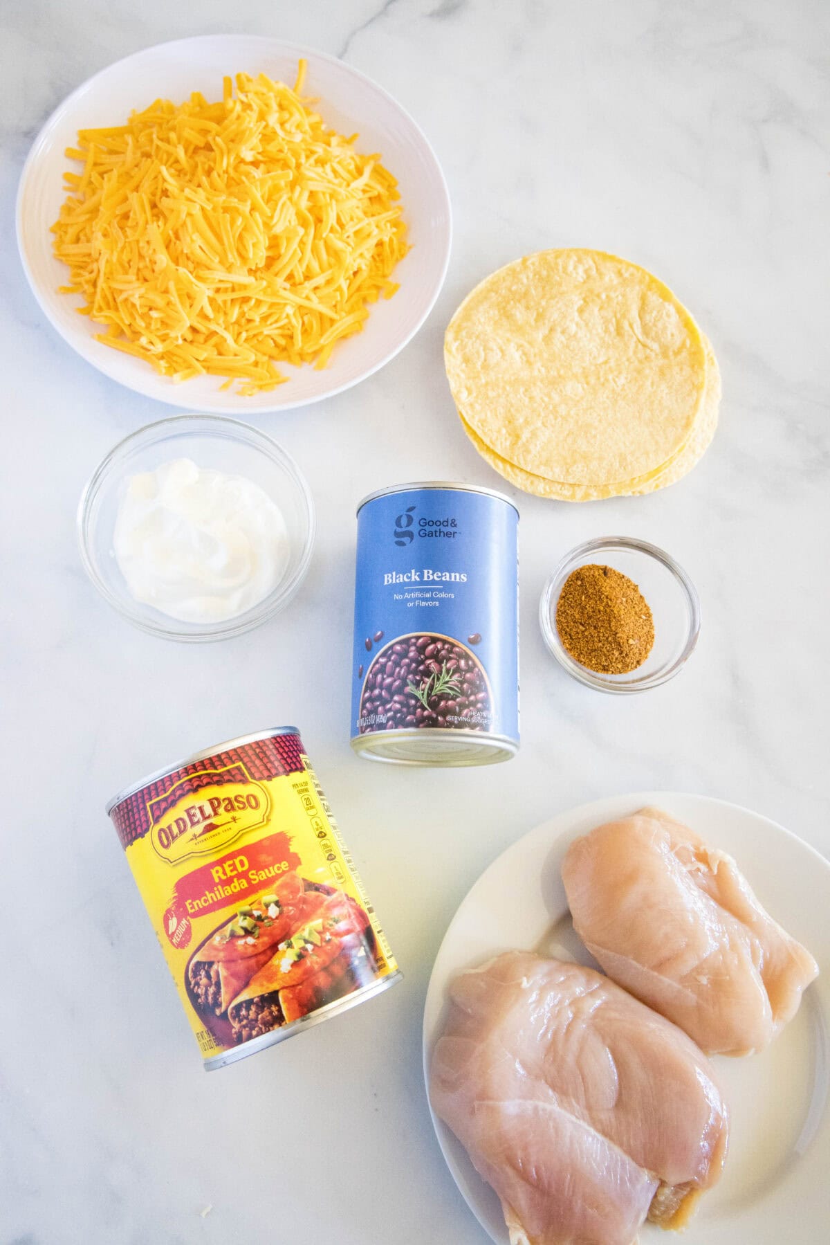 crockpot chicken enchilada casserole ingredients