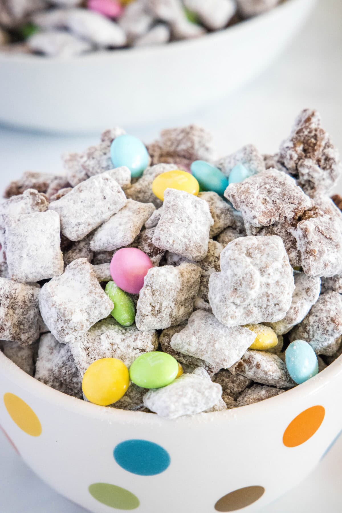 bowl of easter muddy buddies