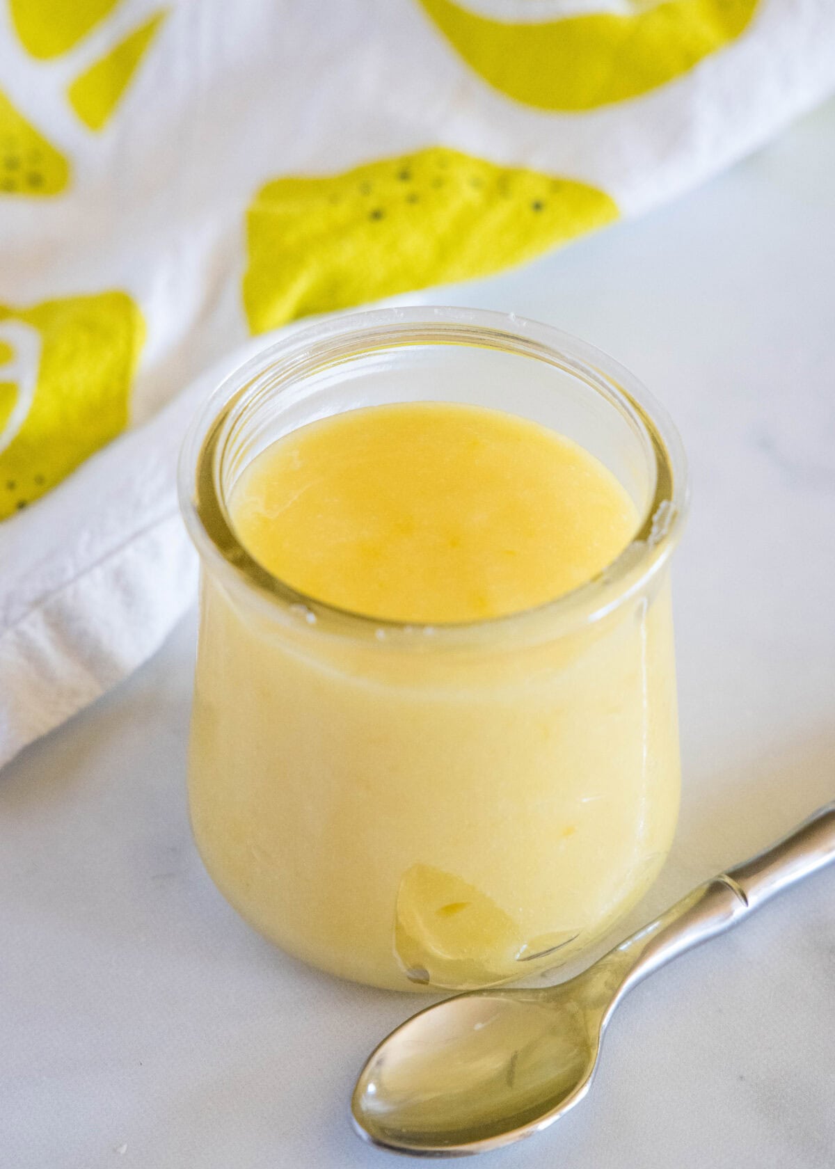 lemon curd in a jar