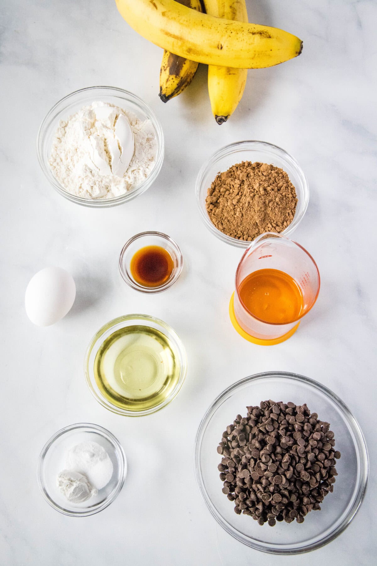 chocolate banana muffin ingredients