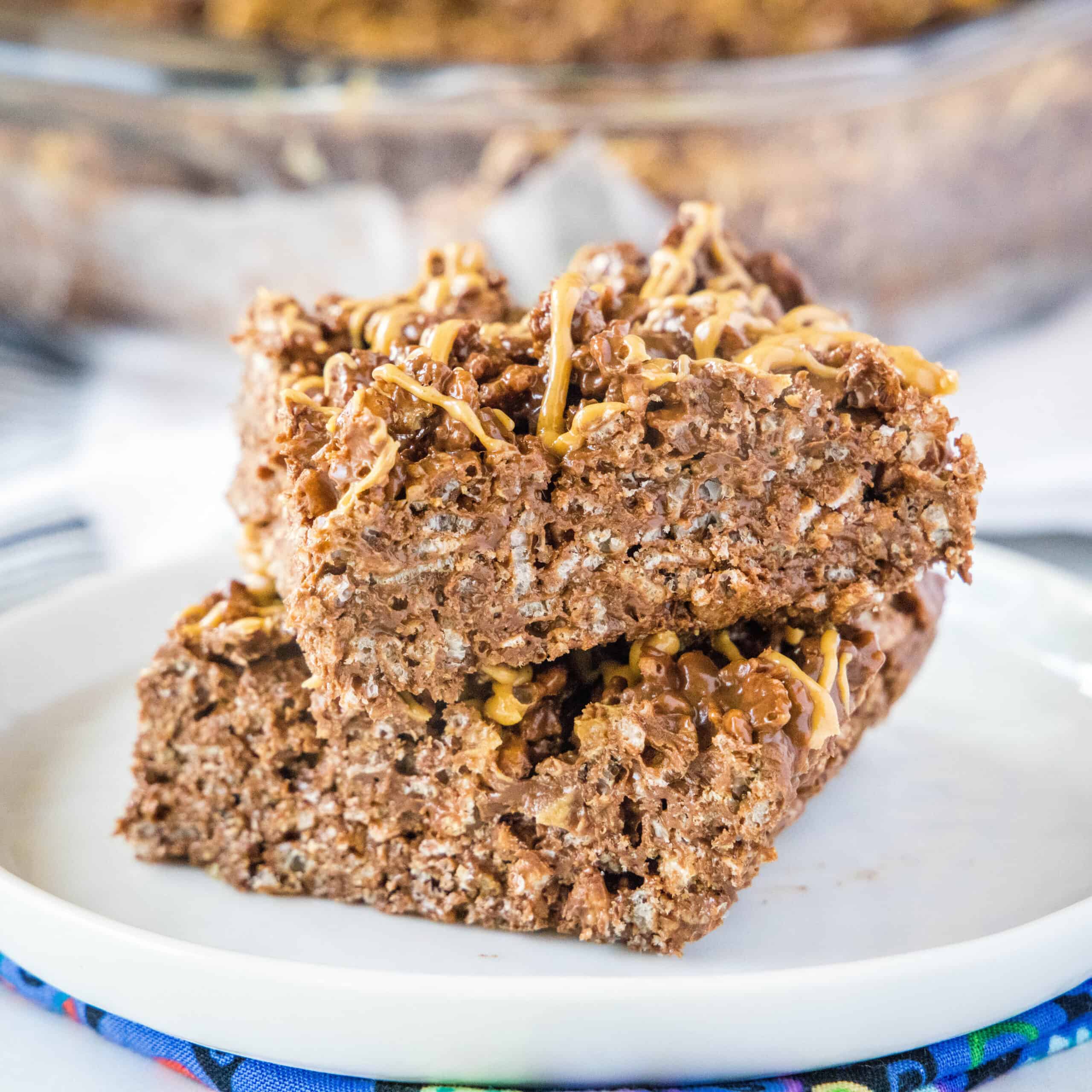 Chocolate Peanut Butter Rice Krispie Bars