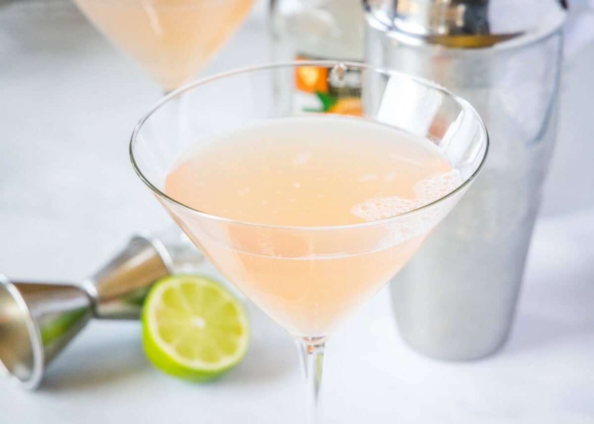This Grapefruit Martini is fresh, bright, and ready in just 5 minutes! Made with vodka, triple sec, and fresh grapefruit juice, it's the perfect easy cocktail for happy hour, brunch, or any occasion worth celebrating.
