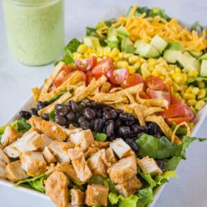 close up southwest cobb salad