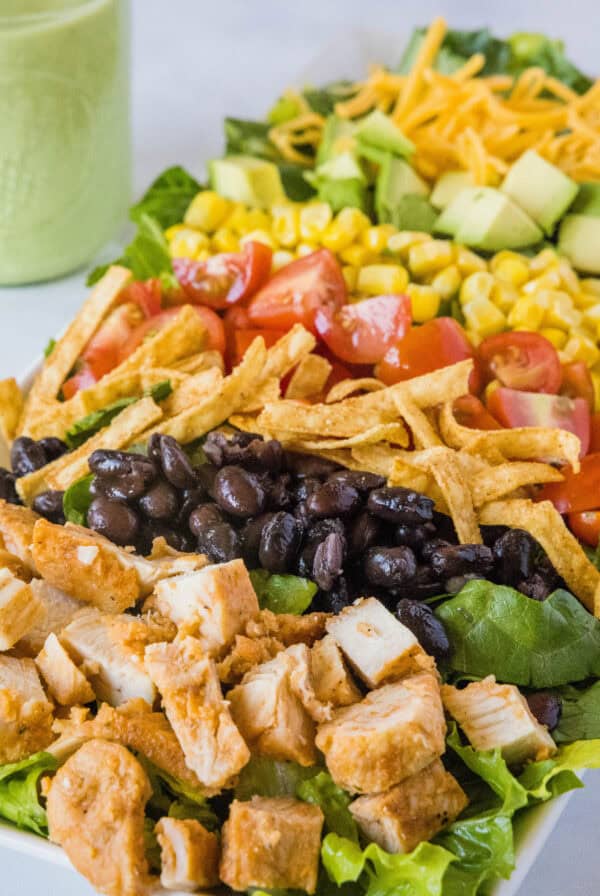 close up southwest cobb salad