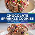 Chocolate Sprinkle Cookies