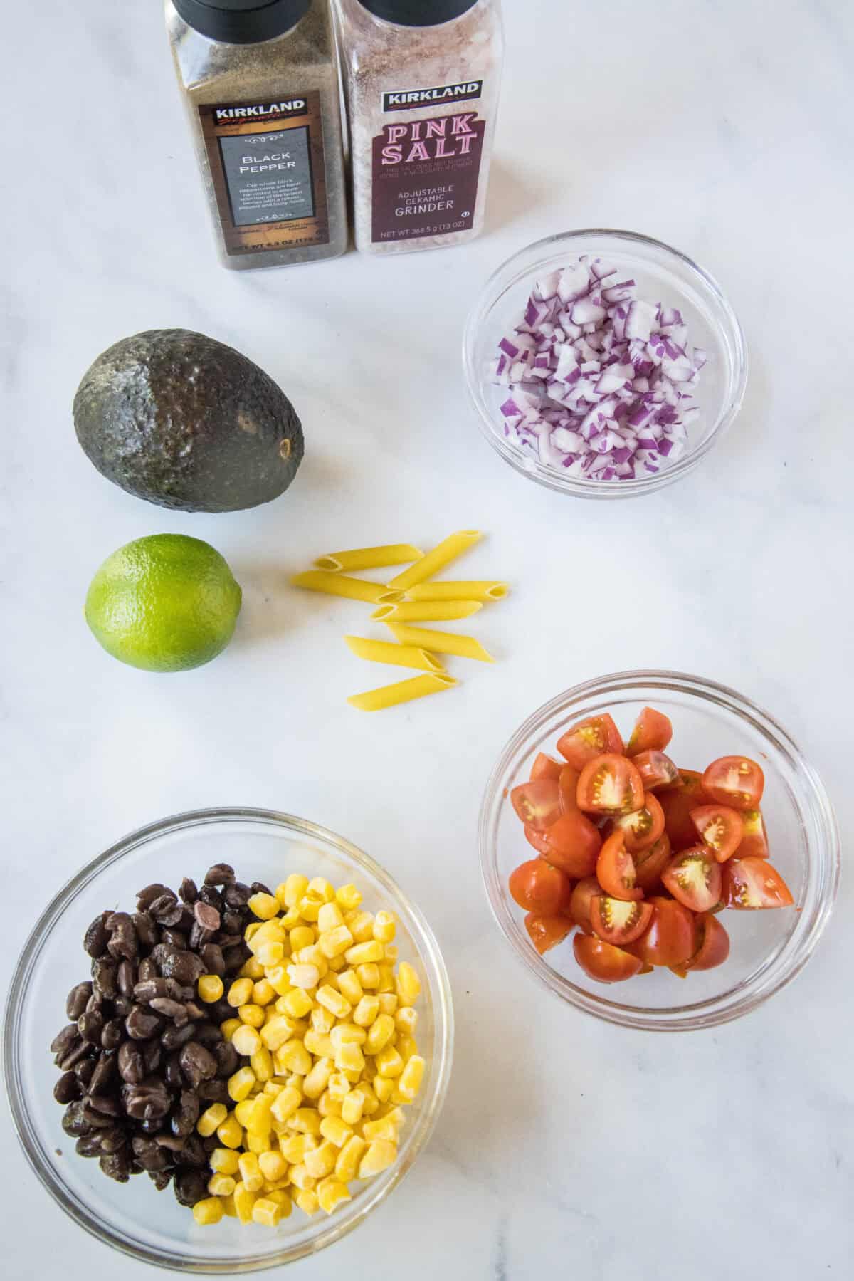 avocado pasta salad ingredients