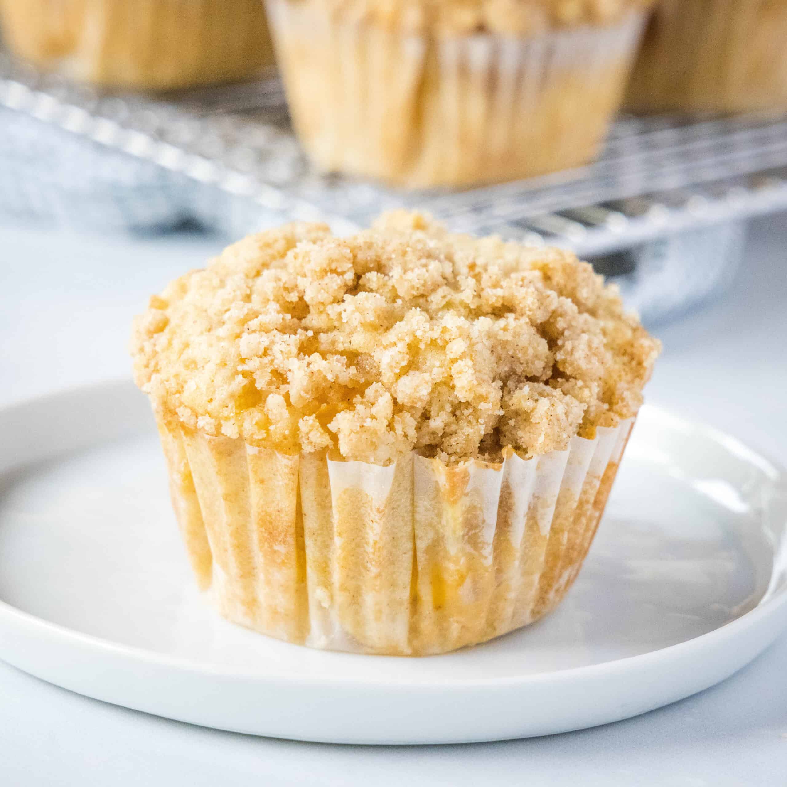 Peach Cobbler Muffins