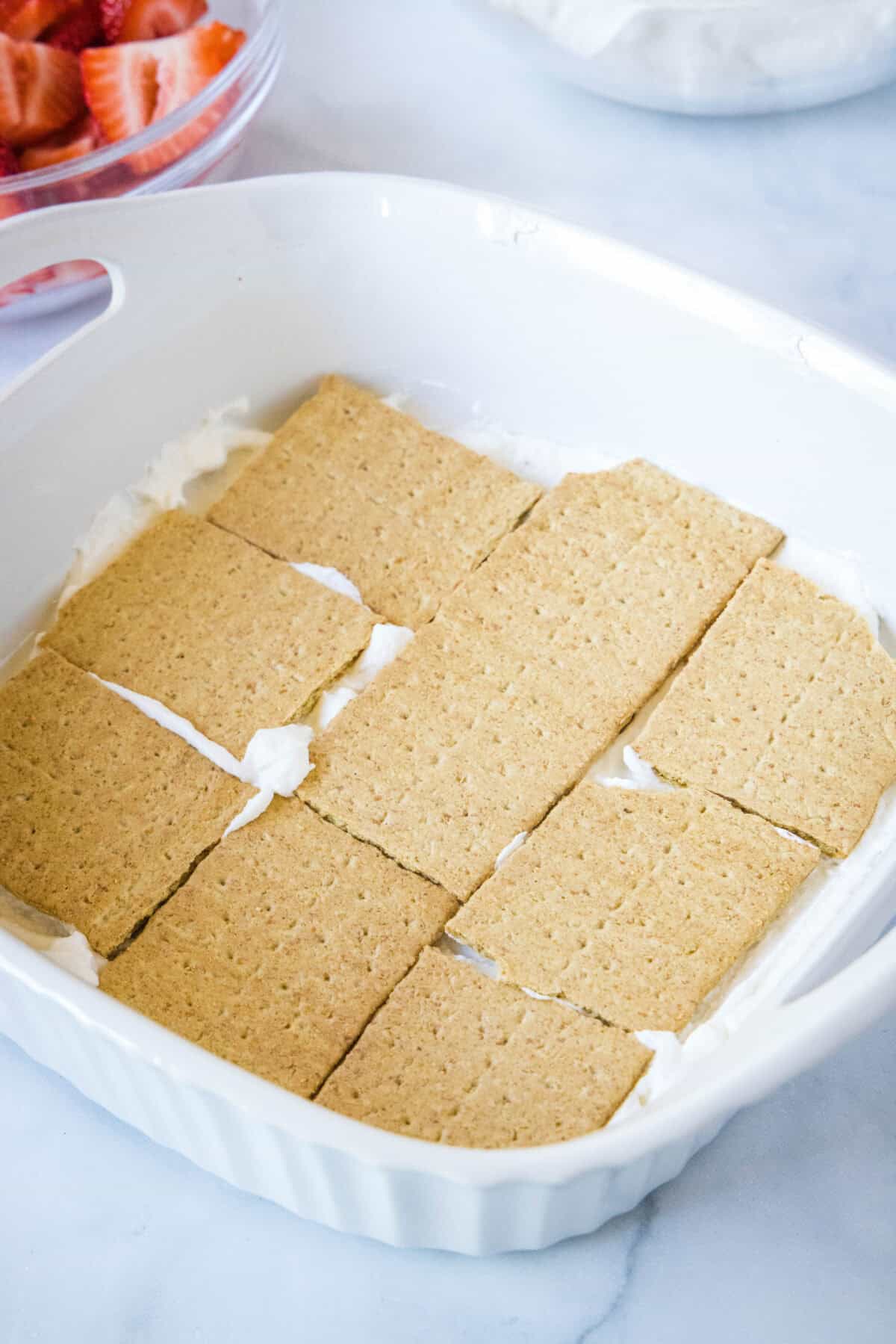 graham cracker layer of ice box cake