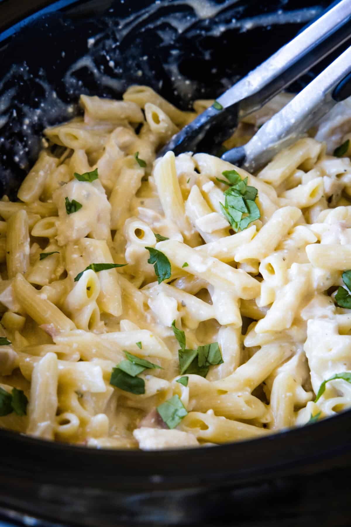 olive garden chicken pasta in a crockpot
