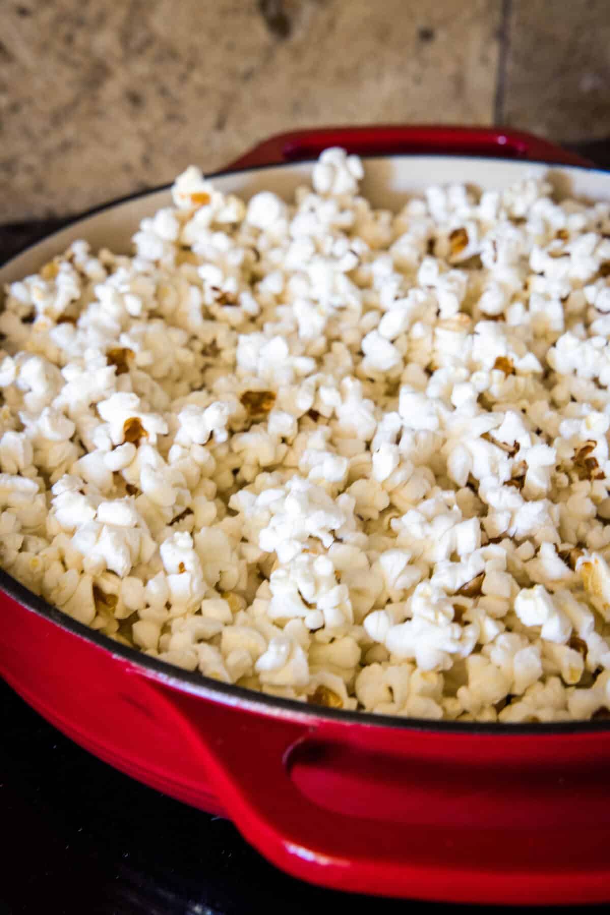 popped popcorn in bowl