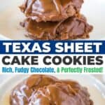 sheet cake cookies collage for pinterest