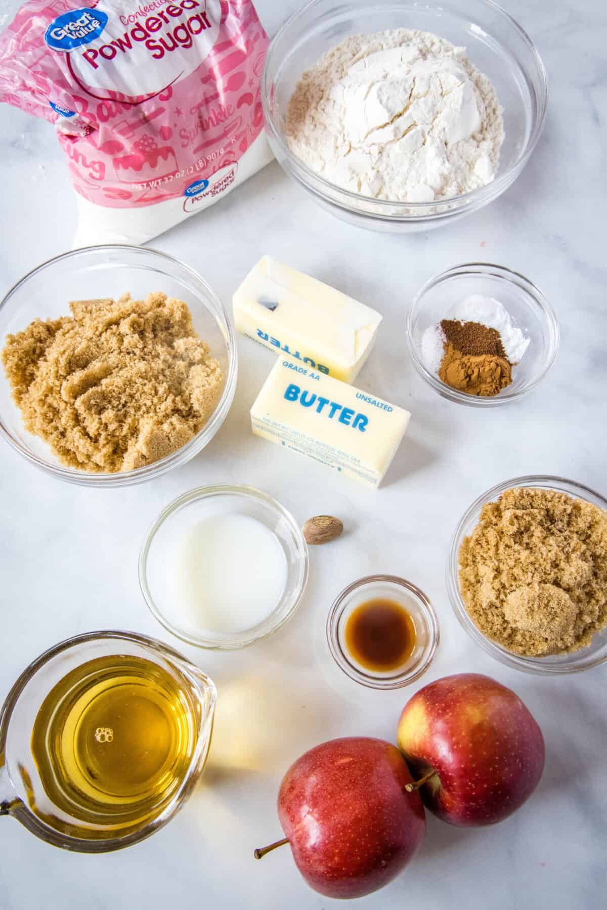 apple spice cupcakes ingredients