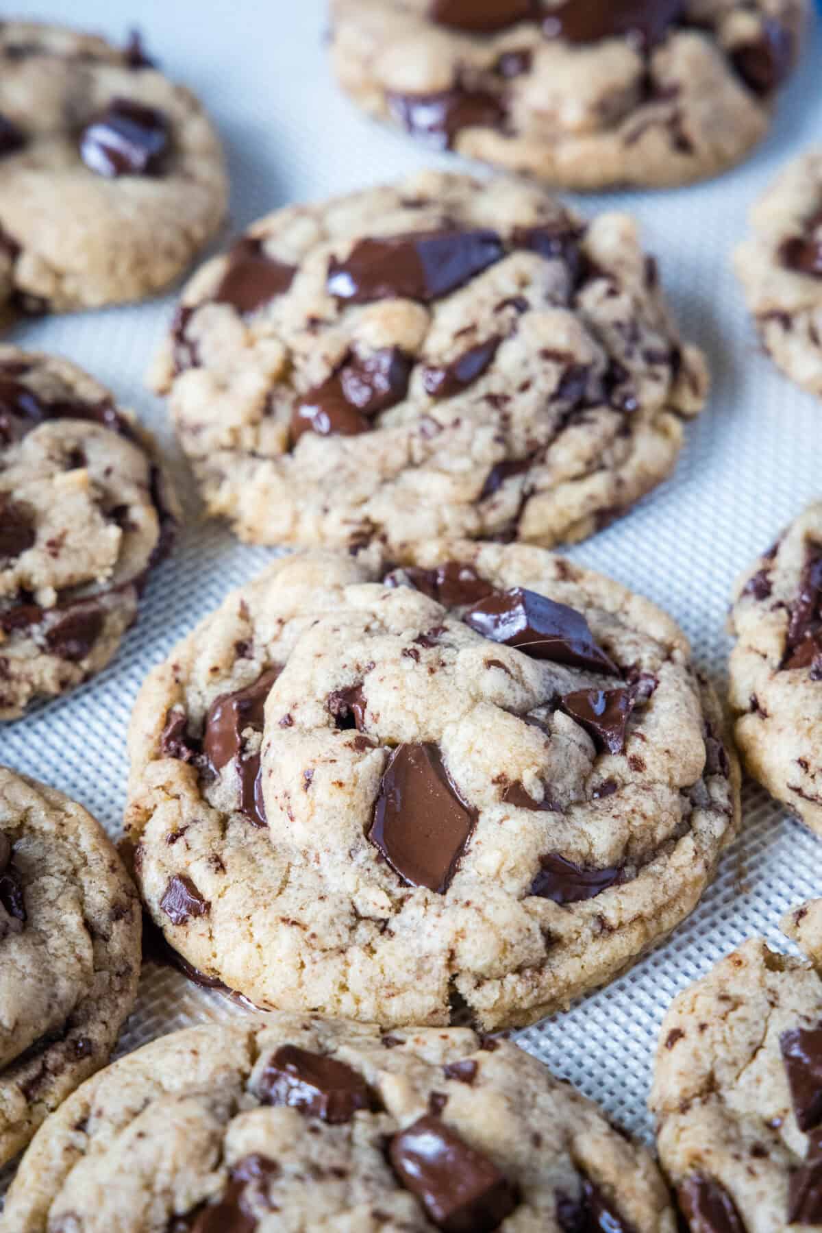 cookies cooling on baking tray
