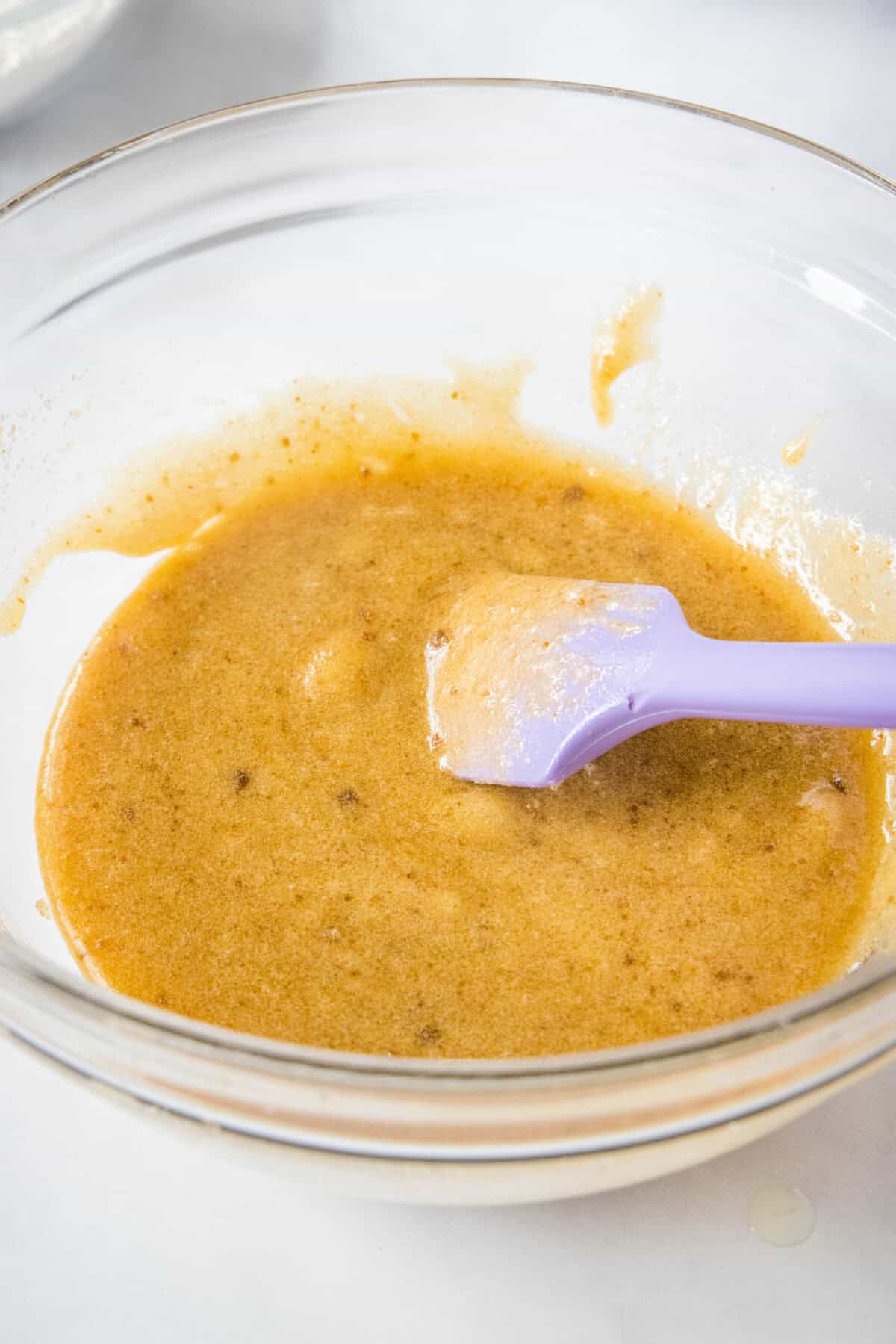 liquid ingredients for cookie dough