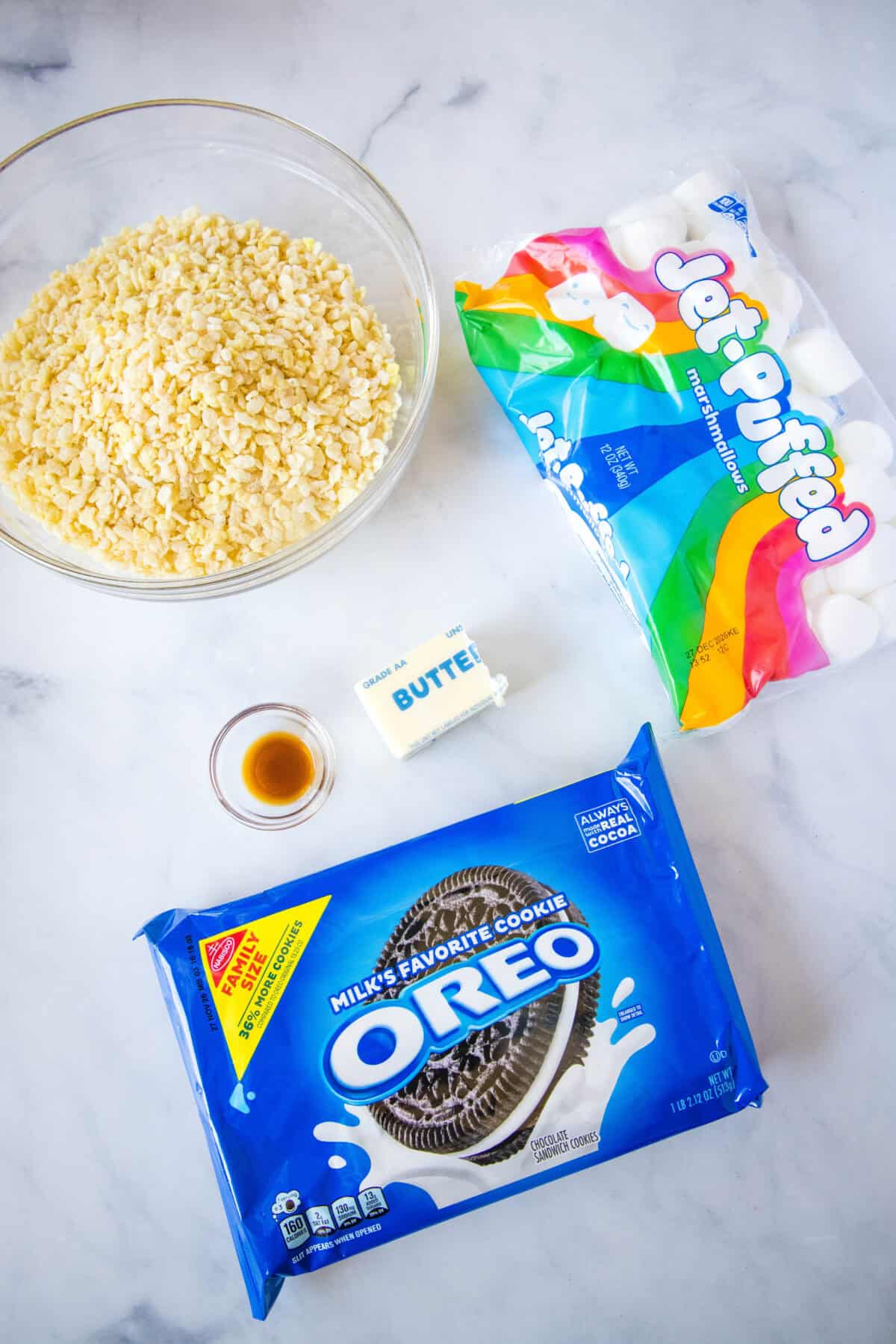 oreo krispie treat ingredients