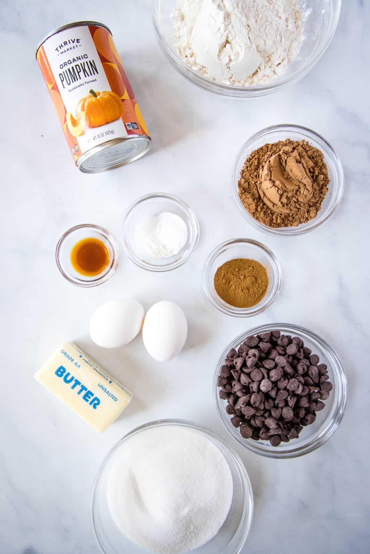 chocolate pumpkin bread ingredients