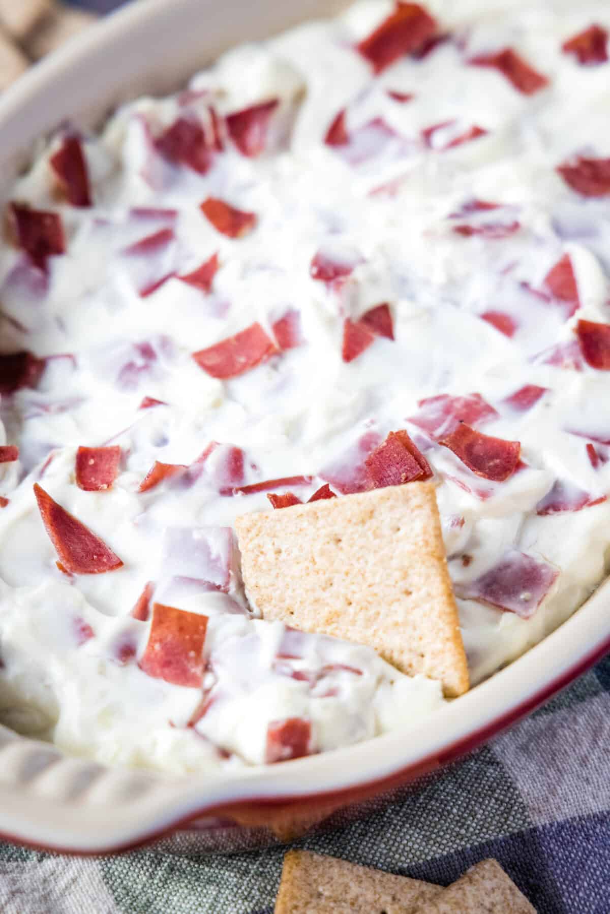 cracker in beef dip