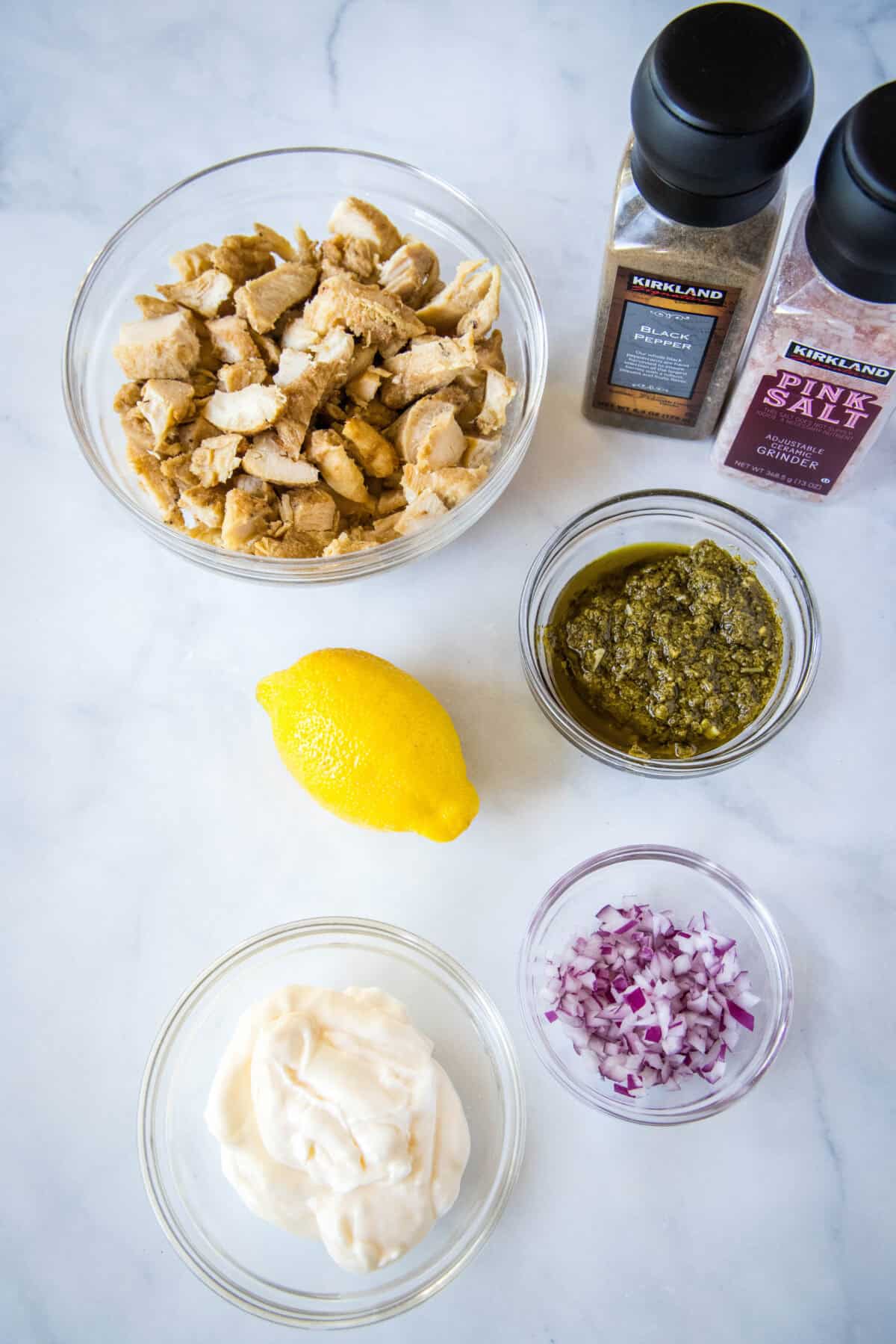 pesto chicken salad ingredients